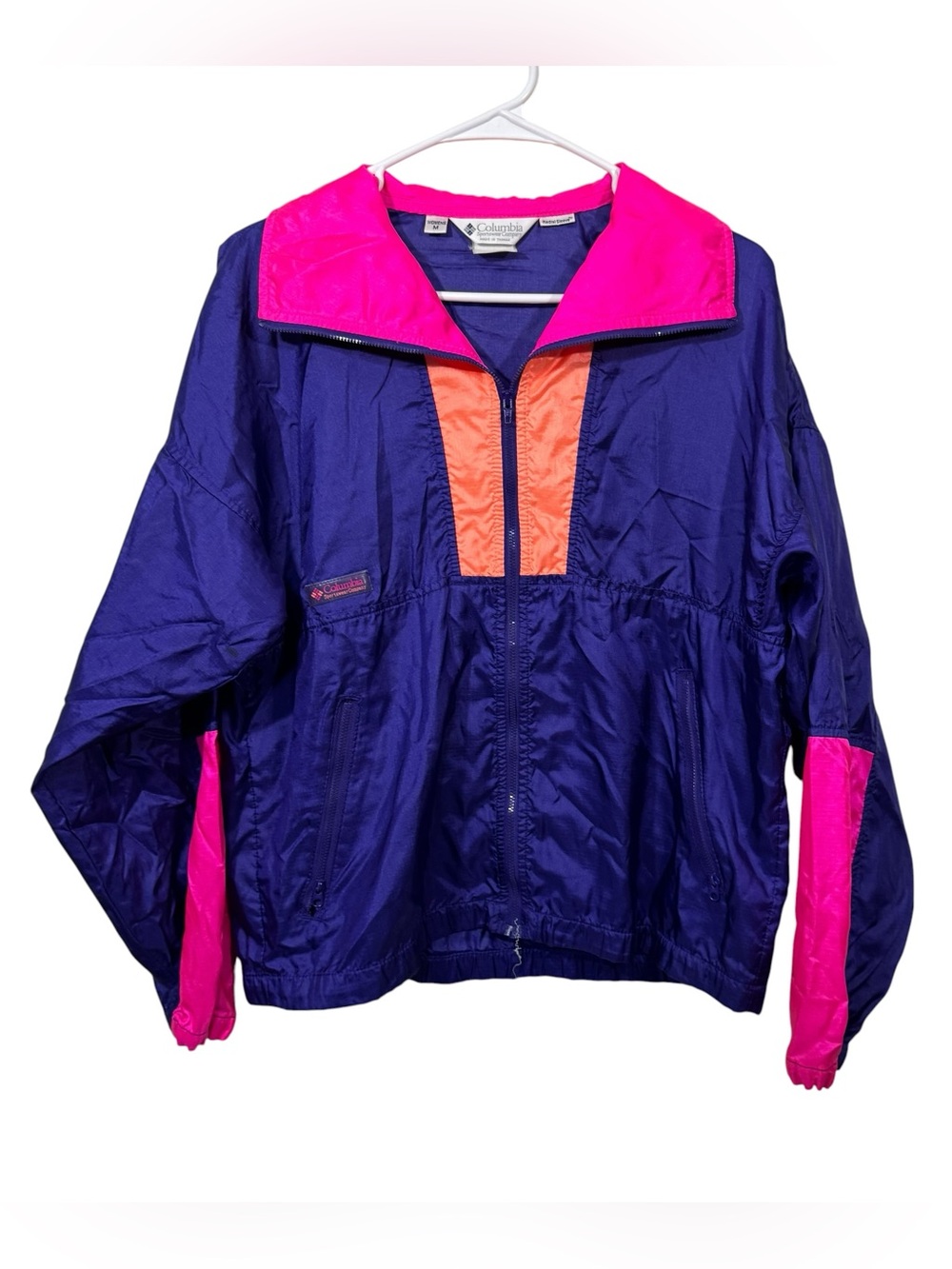 Columbia Vintage Y2K Colorblock Intertrainer Windbreaker Jacket